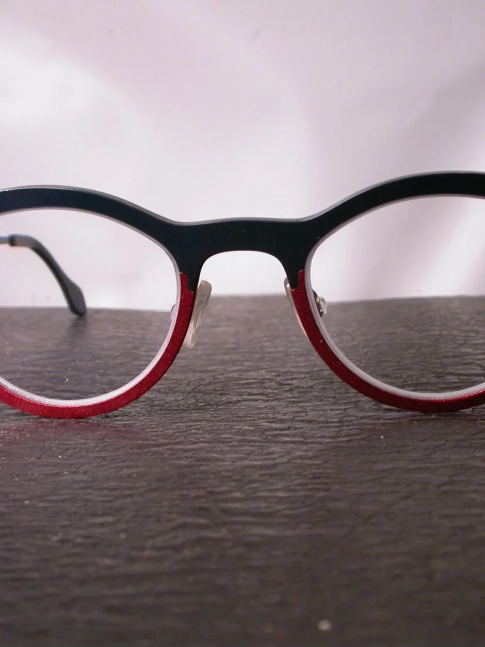 Theo Mille Blue and Red Modern Art Eyeglasses Spectacles Frames Made in Belgium